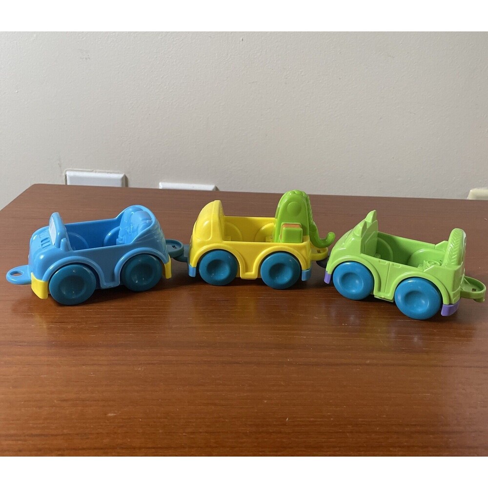 VTech Pull And Learn 3 Cars Tram Pick Up Tow Truck Preschool Learning lot